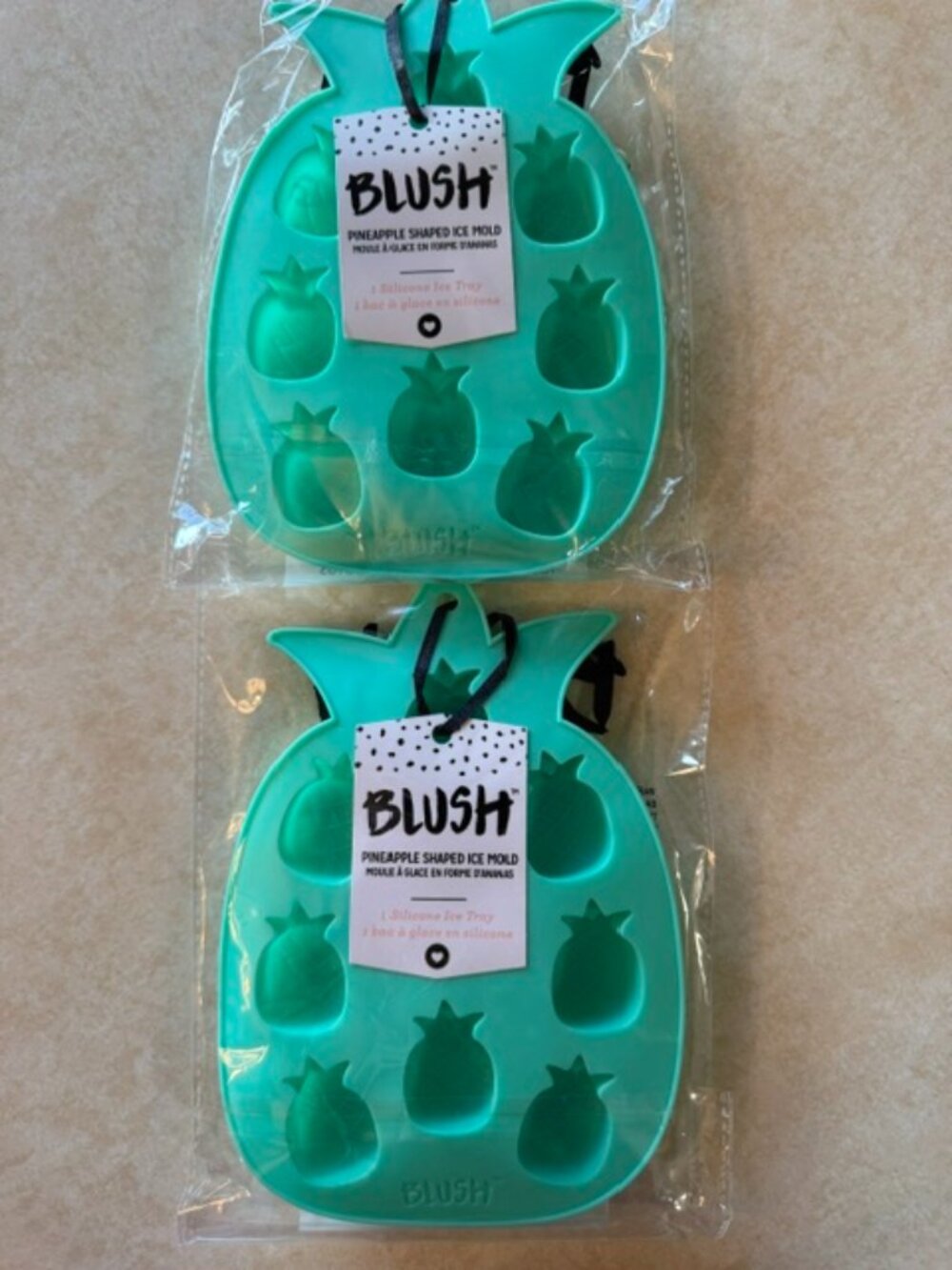 Blush Pineapple Ice Cube Mold set of 2
